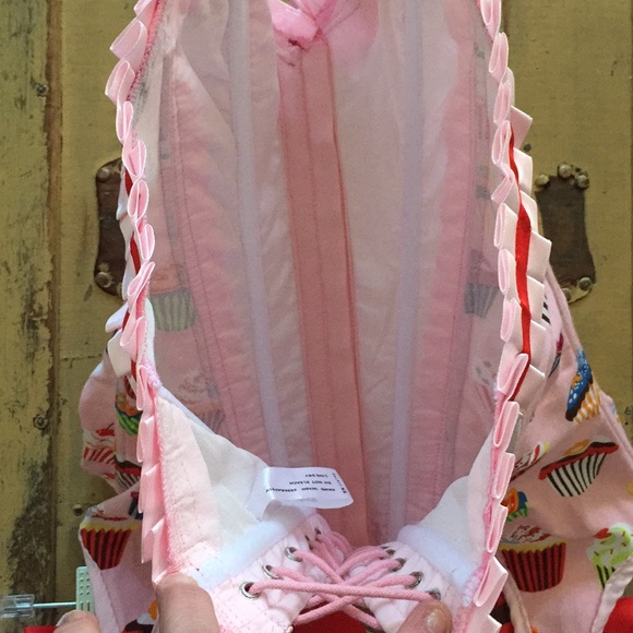 MYSTERY HOUSE COSPLAY COSTUME CORSET TOP CUPCAKE GIRL DELUXE COSTUME S NIP - Picture 12 of 15